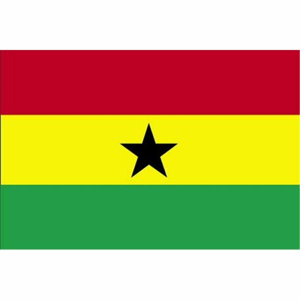 Ss Collectibles 5 ft. X 8 ft. Nyl-Glo Ghana Flag SS171037